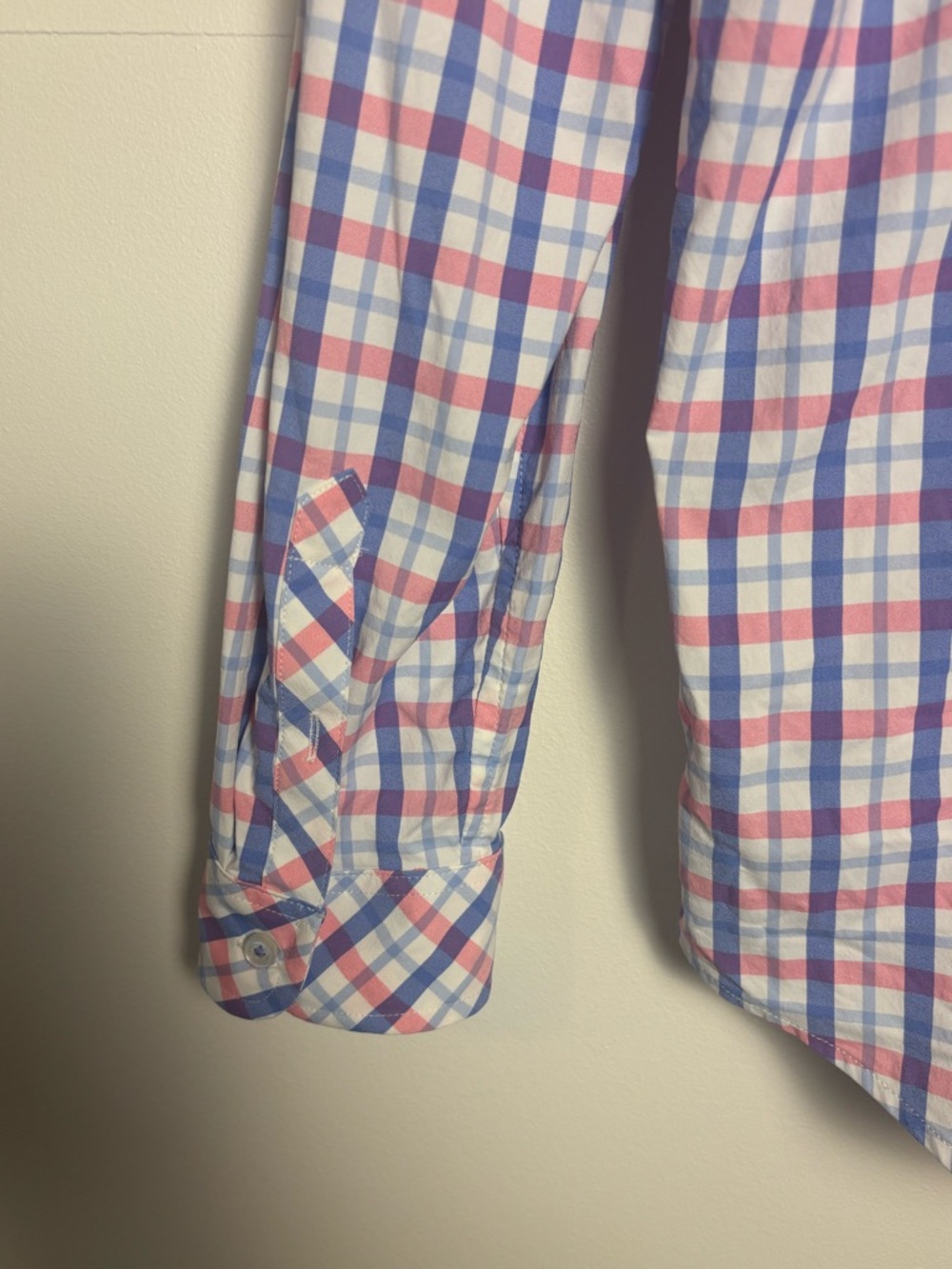 Southern Tide Gameday Intercoastal Hadley Popover Shirt Blue and Pink - Picture 5 of 8
